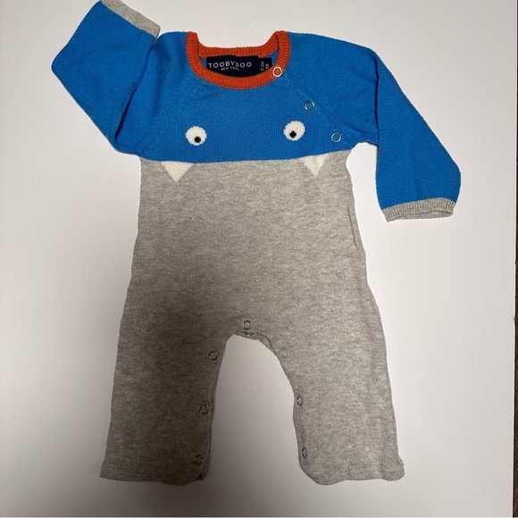 TOOBYDOO | Cashmere Blend Infant Jumpsuit / Onesie (3 mo) - Picture 2 of 3